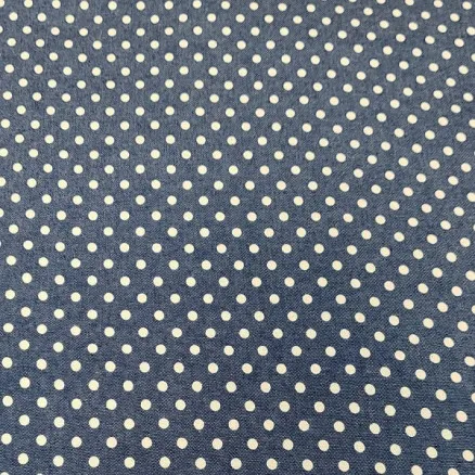 Denim Stoff 145cm 41 prikker - 50cm