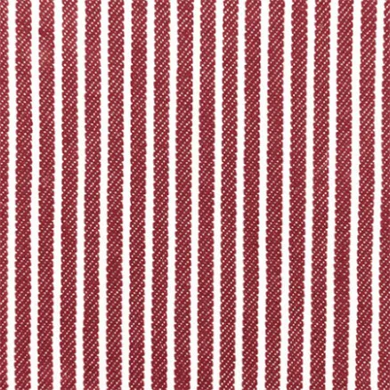 Denim Stoff 145cm 015 Røde Striper - 50cm