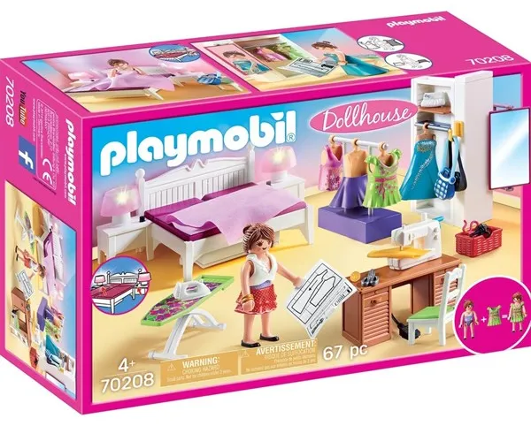 Playmobil Dollhouse - Soverom med syhjørne