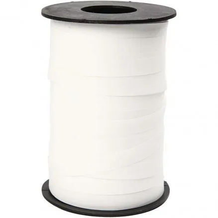 Gavebånd, hvit, B: 10 mm, matt, 250 m/ 1 rl.